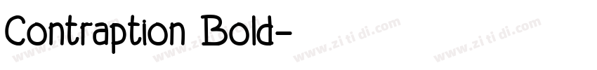 Contraption Bold字体转换